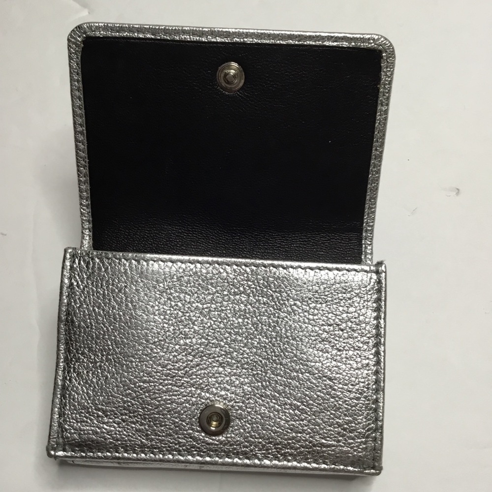 Balenciaga Silver Leather Coin Wallet - Picture 5 of 9